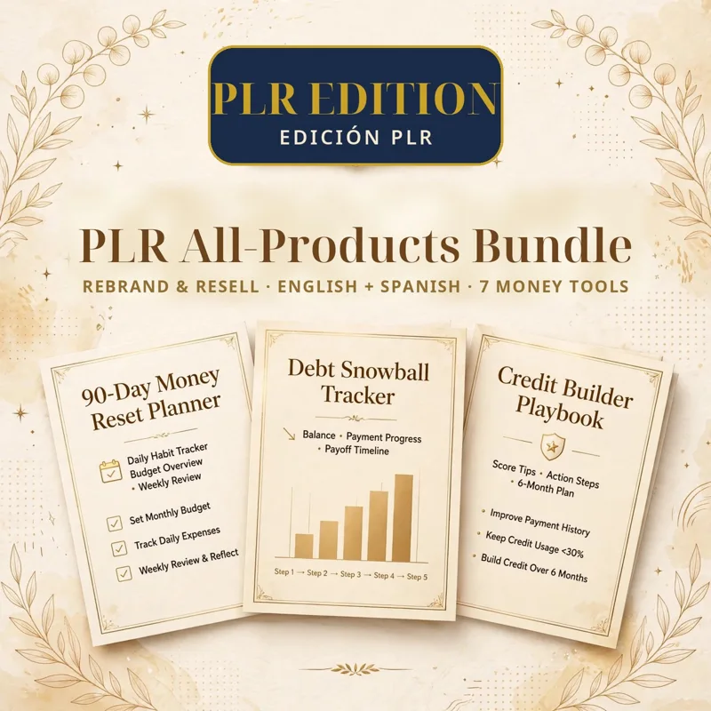 Paquete PLR de Todos los Productos