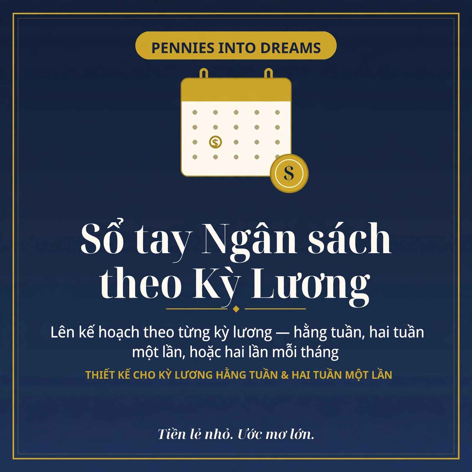 Sổ tay Ngân sách theo Kỳ Lương