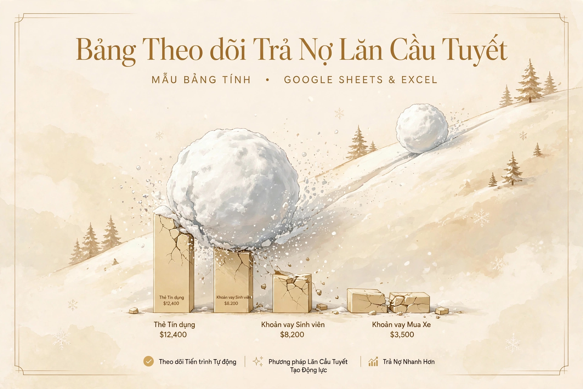 Bảng Theo dõi Trả Nợ Lăn Cầu Tuyết